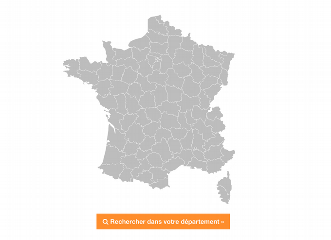 Carte de France interactive SVG